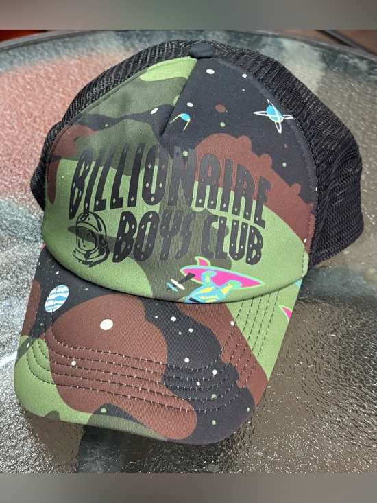 Billionaire Boys Club Other - Billionaire Boys Club BBC Arch Green & Brown Camo Space Trucker Hat OSFA